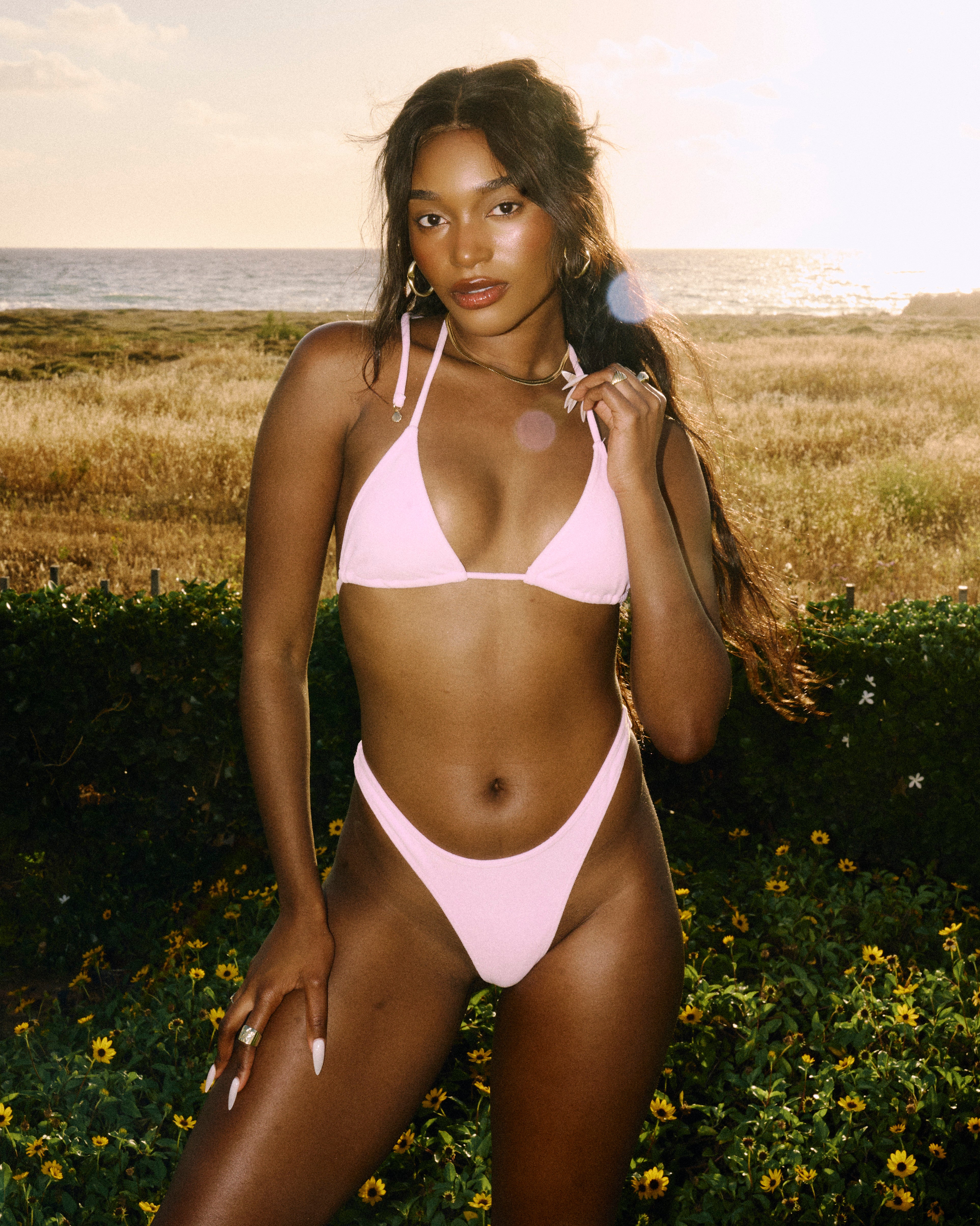 Jasmine Towel Fabric Bikini Set